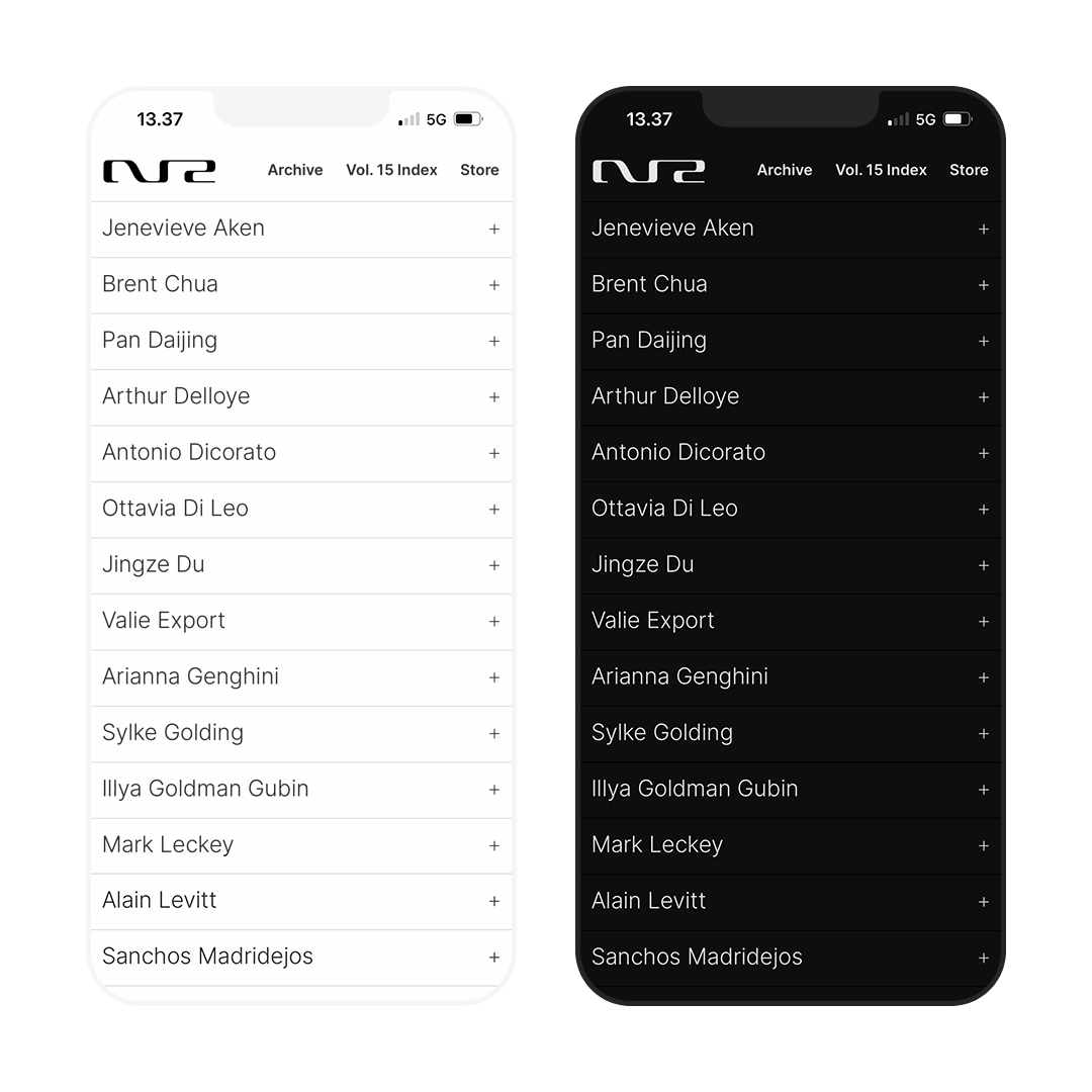 NR Index dark/light mode